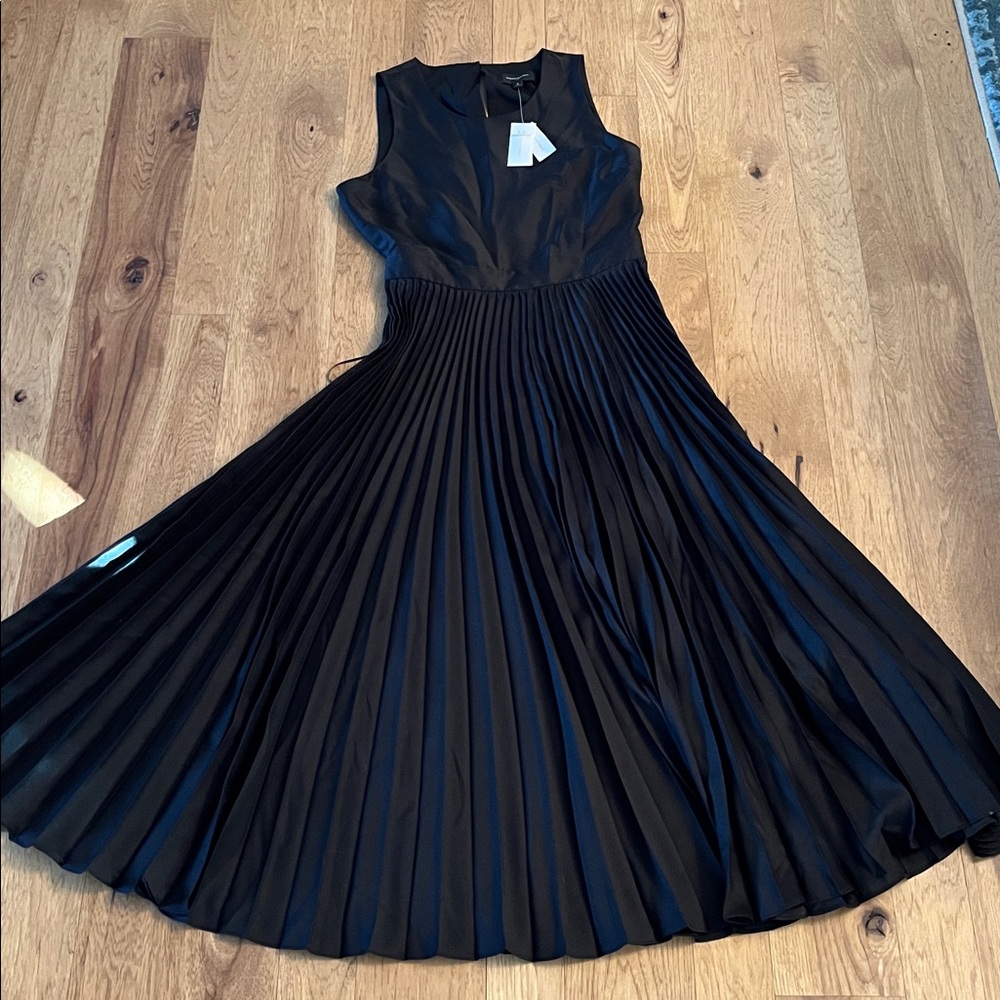 Banana Republic Classic Black Midi Dress with back cutout - Picture 2 of 14